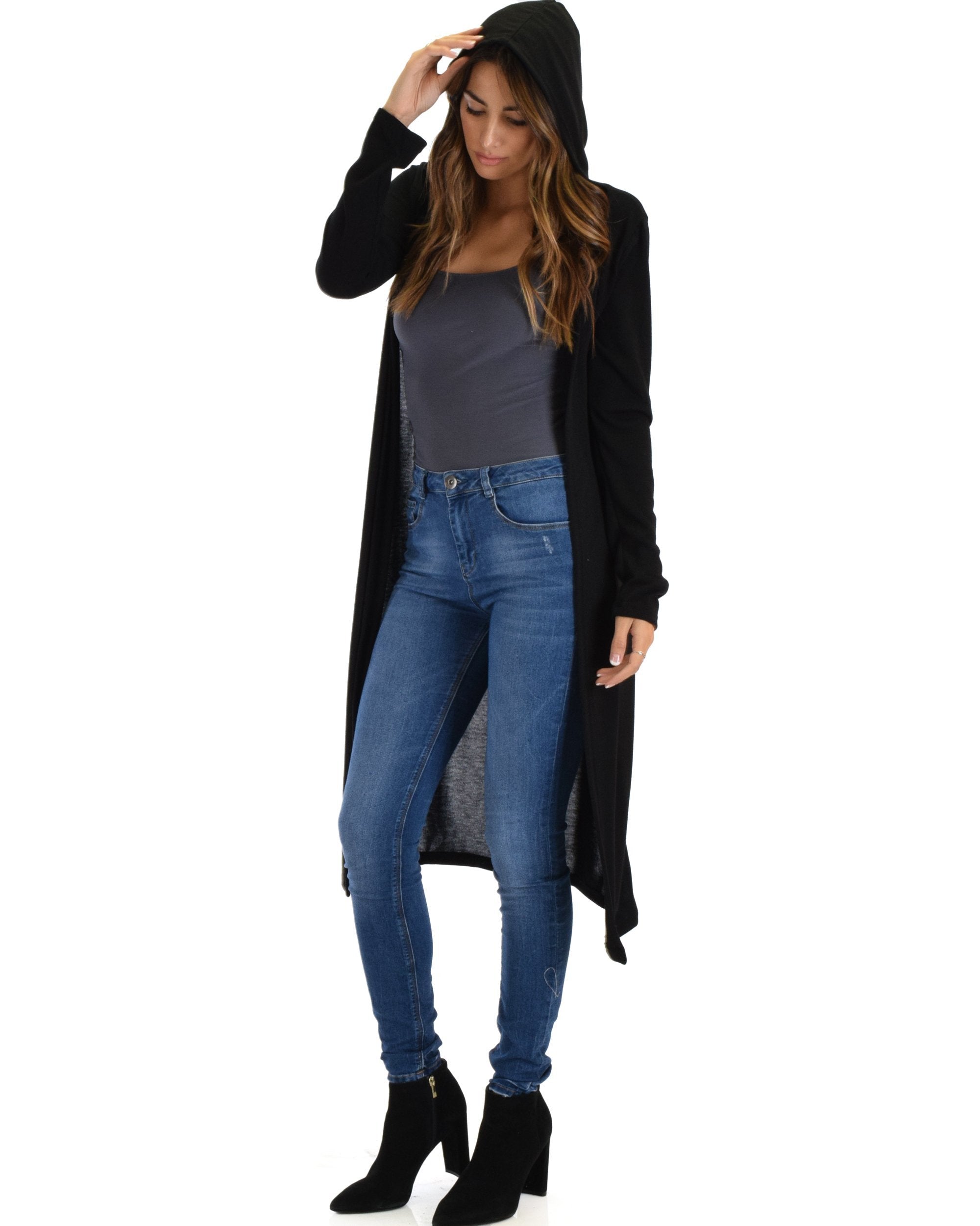 トップス SERIALIZE LONG HOODED CARDIGAN 楽天市場】【SERIALIZE(シリアライズ)】LONG HOODED CARDIGAN
