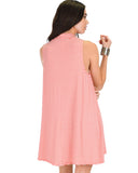 Lyss Loo Olivia Tank Striped Coral Shift Dress - Clothing Showroom