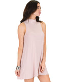 Lyss Loo Olivia Tank Striped Mauve Shift Dress - Clothing Showroom