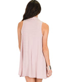 Lyss Loo Olivia Tank Striped Mauve Shift Dress - Clothing Showroom