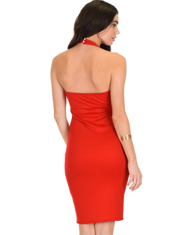Lyss Loo Essential Spice Red Bodycon Dress - Clothing Showroom