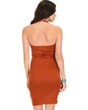 Lyss Loo Essential Spice Rust Bodycon Dress - Clothing Showroom