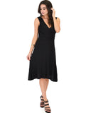 Lyss Loo Little Lover Ruched Black Skater Dress - Clothing Showroom