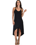 Lyss Loo All Wrapped Up Strappy Black Wrap Dress - Clothing Showroom