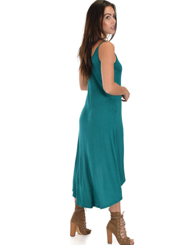 Lyss Loo All Wrapped Up Strappy Green Wrap Dress - Clothing Showroom