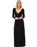 Lyss Loo Sweetest Kiss Long Sleeve Black Maxi Dress - Clothing Showroom