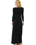 Lyss Loo Sweetest Kiss Long Sleeve Black Maxi Dress - Clothing Showroom
