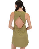 Lyss Loo All Yours Open Back Olive Sleep Shirt - Clothing Showroom