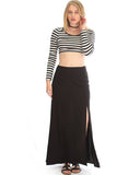 Seaside Maxi Skirt With Side Slit