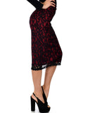 Live For The Night Lace Pencil Skirt