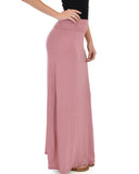 Lyss Loo Casablanca Fold Over Mauve Maxi Skirt - Clothing Showroom