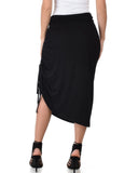 Lyss Loo Tie That Knot Fold Over Black Maxi Skirt - Clothing Showroom