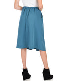 Lyss Loo Dance Montage A-Line Pocket Teal Skirt - Clothing Showroom