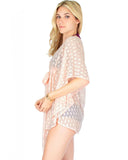 Air & Sea Lace Cover-Up Top
