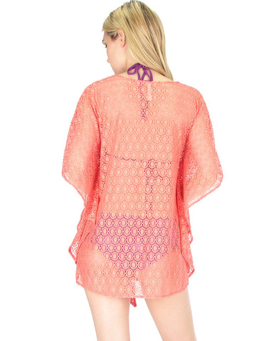Air & Sea Lace Cover-Up Top