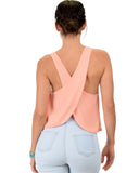 Lyss Loo Totally Crossed Out Pink Tank Top - Clothing Showroom